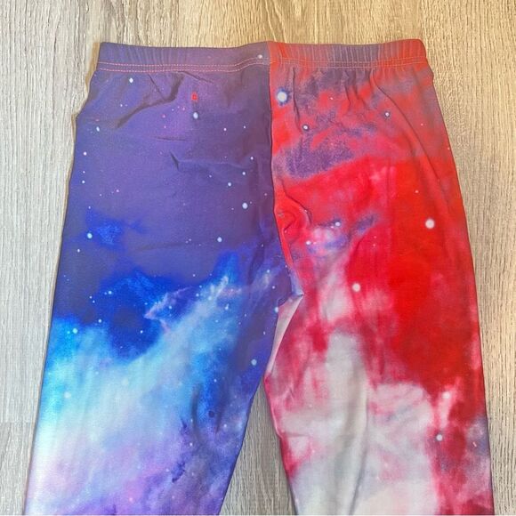 NEW Thinkgeek Pink & Purple Galaxy Printed Leggings One Size - Picture 4 of 6
